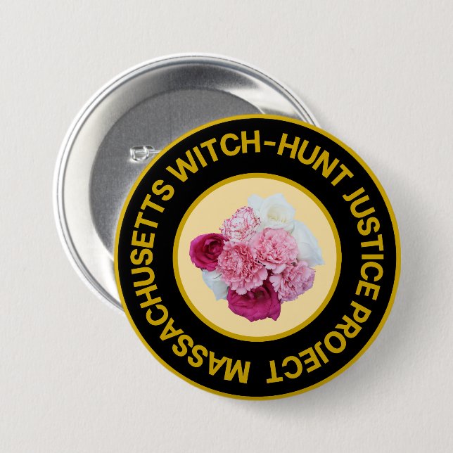 Massachusetts Witch Trials Button (Front & Back)