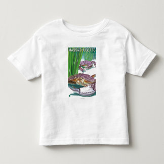 MassachusettsCrab and Fisherman Toddler T-shirt