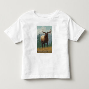 MassachusettsElk Scene Toddler T-shirt