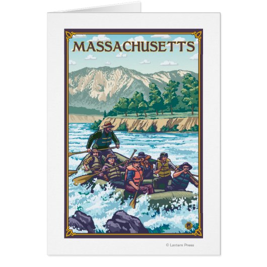 MassachusettsRiver Rafting Scene Cards (Front)