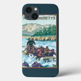 MassachusettsRiver Rafting Scene iPhone 13 Case