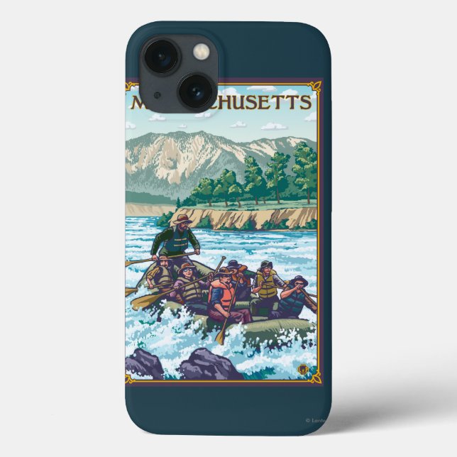 MassachusettsRiver Rafting Scene Case-Mate iPhone Case (Back)