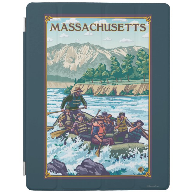 MassachusettsRiver Rafting Scene iPad Smart Cover (Front)