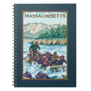 MassachusettsRiver Rafting Scene Notebook