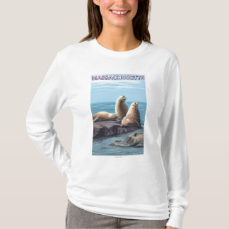 MassachusettsSea Lions Scene T-Shirt