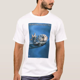 MassachusettsSea Otter Scene T-Shirt