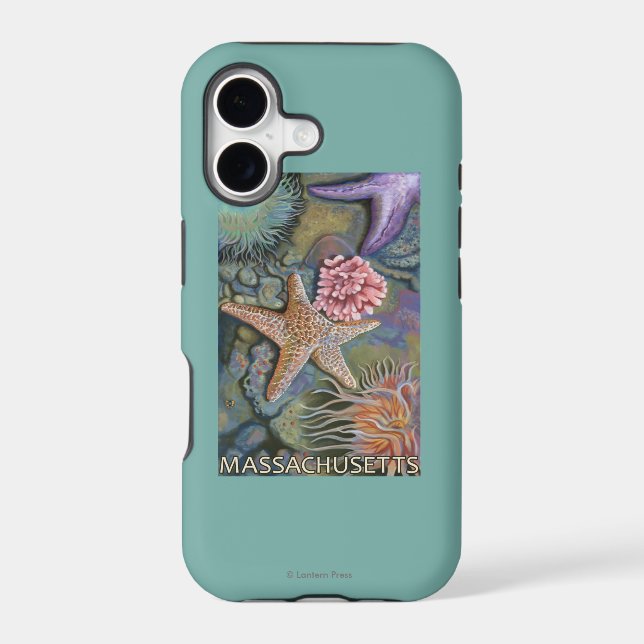MassachusettsTidepool Scene Iphone Case (Back)