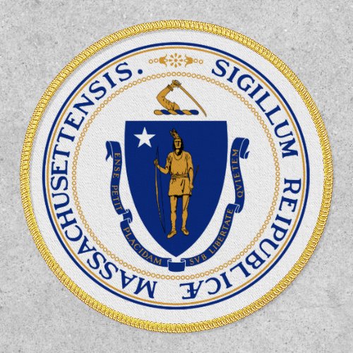 Massachusite Seal Seal of Massachusetts Patch