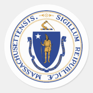 Massachusite Seal, Seal of Massachusetts Sticker