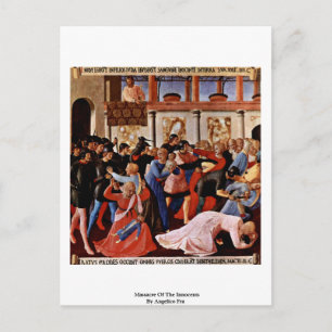 Massacre Of The Innocents By Angelico Fra Postcard