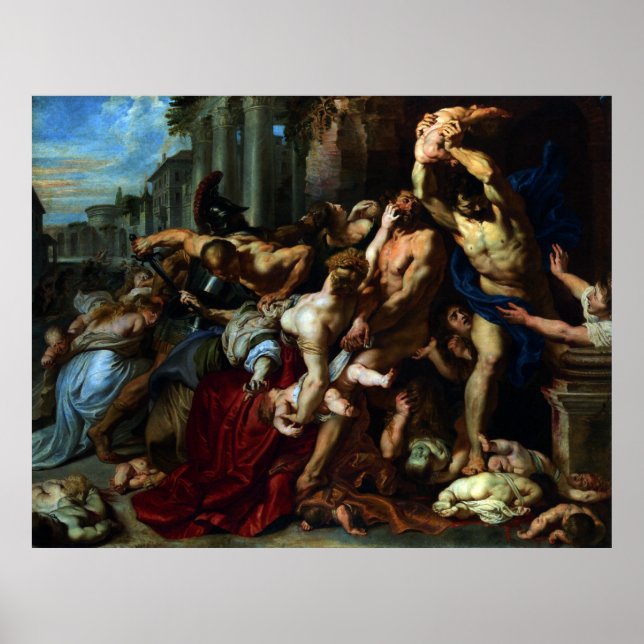 Massacre of the Innocents by Peter Paul Rubens Poster (Front)