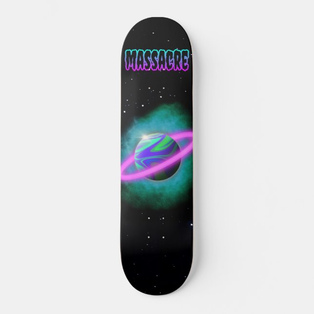 Massacre: Planet Slime Skateboard Deck (Front)