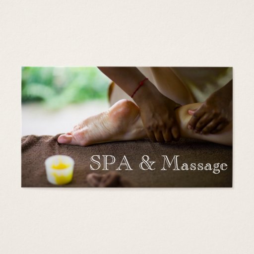 Customizable Massage Business Card Templates