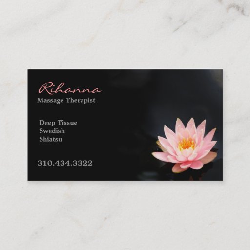 Customizable Massage 101 business cards