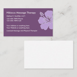 Massage And Physical Therapy Business Card
