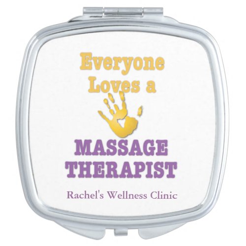 Massage and Reiki Designs Compact Mirror