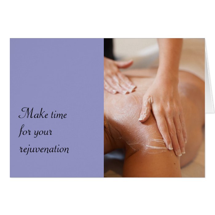 Massage & Bodywork Photos Greeting Card