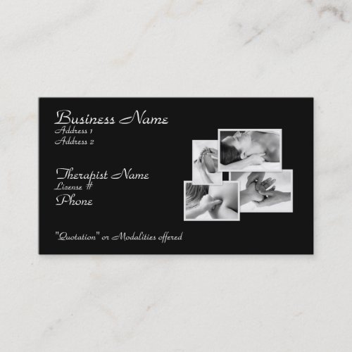 Massage/ Bodywork Therapist Card Business Cards
