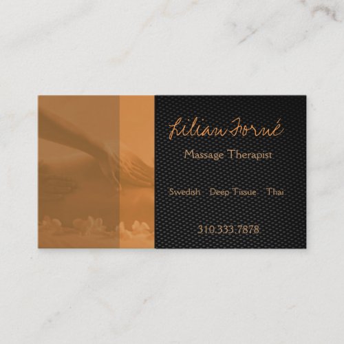 Massage Business Card Template