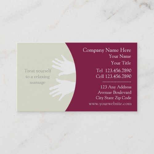 Massage Business Card