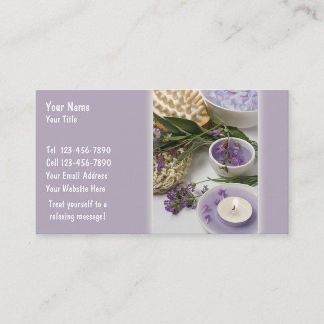 Massage Business Card (Front)