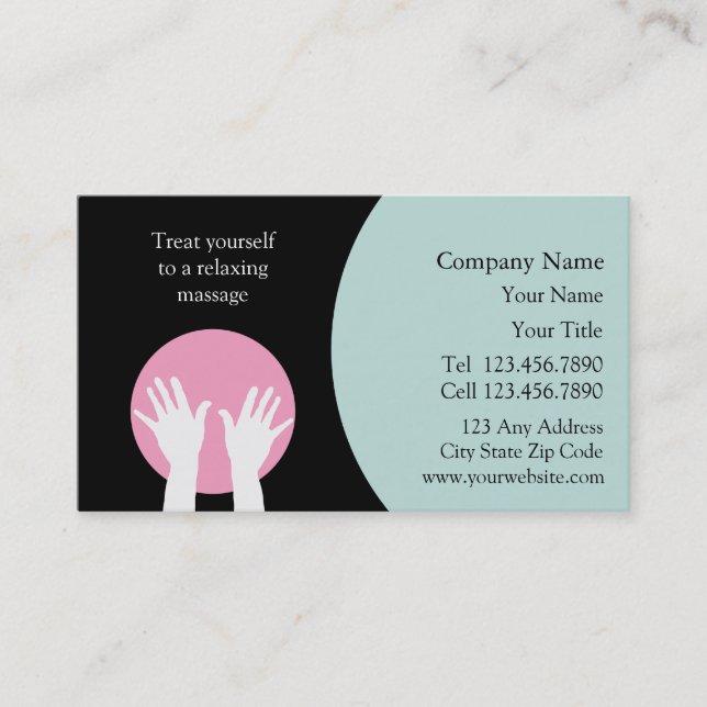 Massage Business Card (Front)