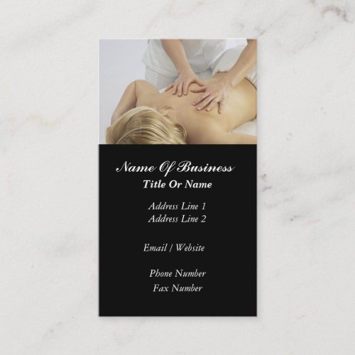 Massage Business Card