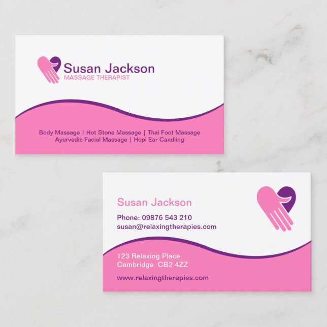 Massage Business Card (Front/Back)