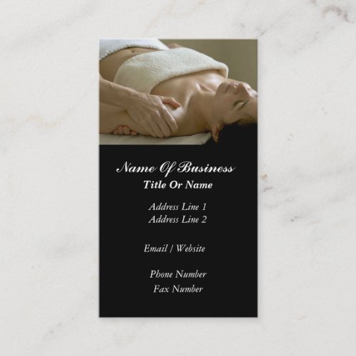Massage Business Card