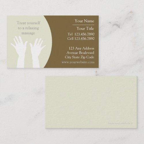 Massage Business Card
