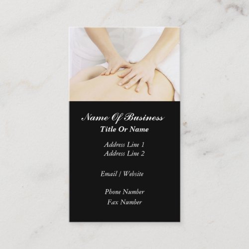 Massage Business Card