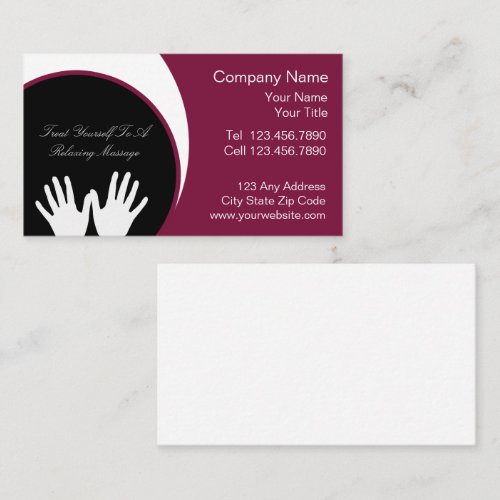 Massage Business Card