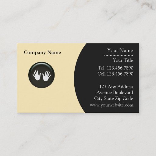 Customizable Massage Business Card