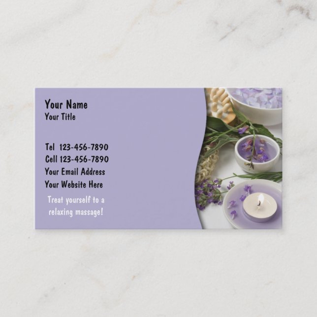 Massage Business Card (Front)