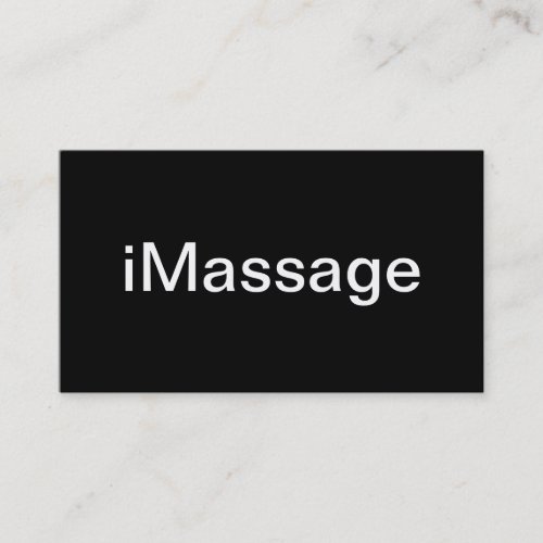 Massage Business Card