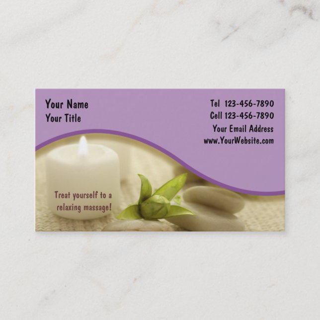 Massage Business Card_1 Business Card (Front)