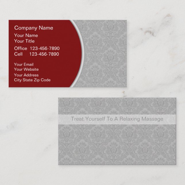 Massage Business Cards (Front/Back)