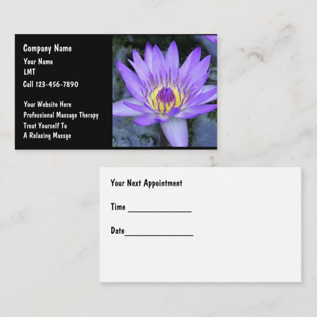 Massage Business Cards (Front/Back)