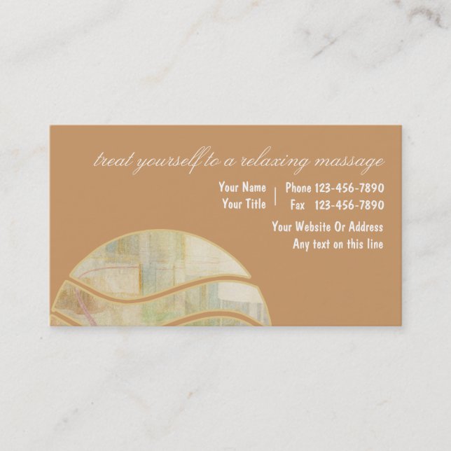 Massage Business Cards (Front)