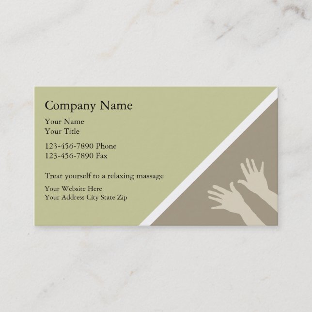 Massage Business Cards (Front)