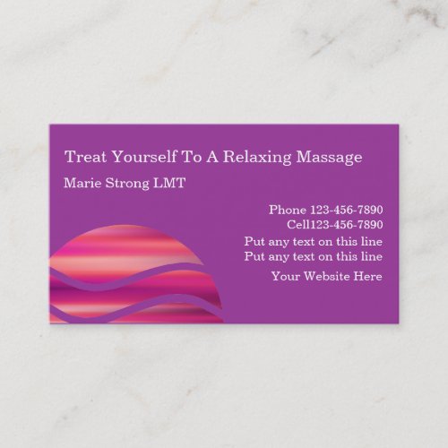 Massage Business Cards