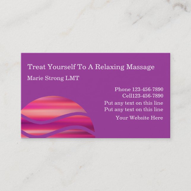 Massage Business Cards (Front)