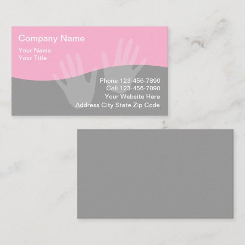 Massage Business Cards