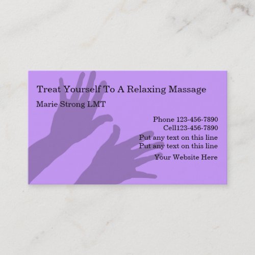 Massage Business Cards