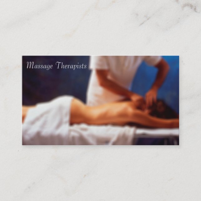 Massage business cards (Front)