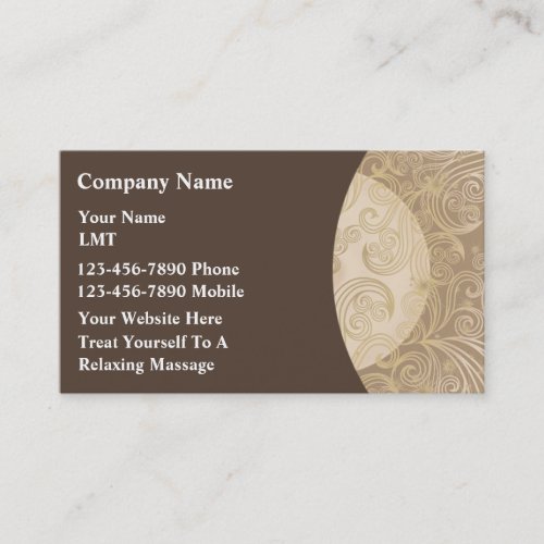 Massage Business Cards