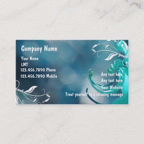 Massage Business Cards