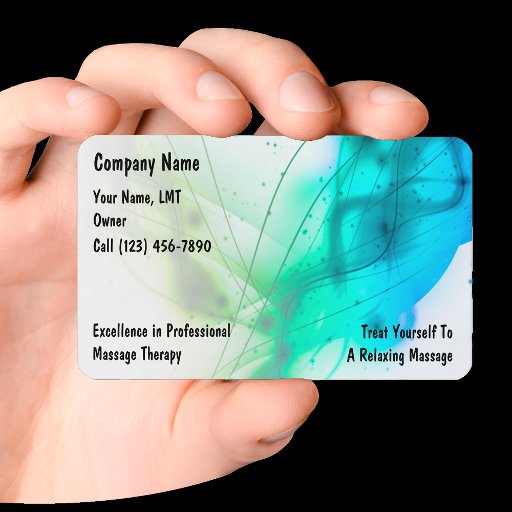 Customizable Massage Business Cards