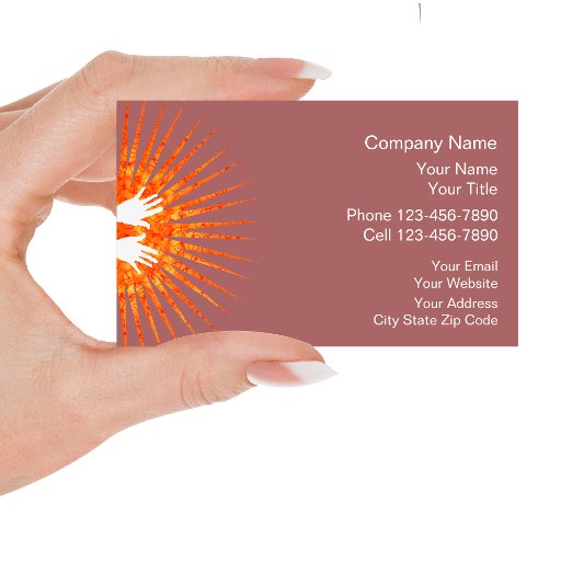 Customizable Massage Business Cards