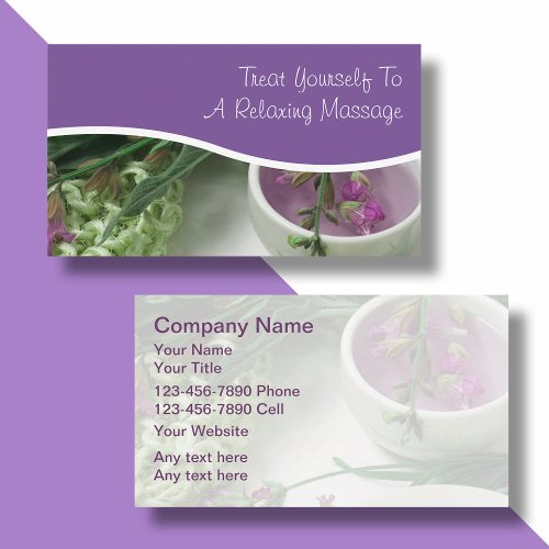 Massage Business Cards